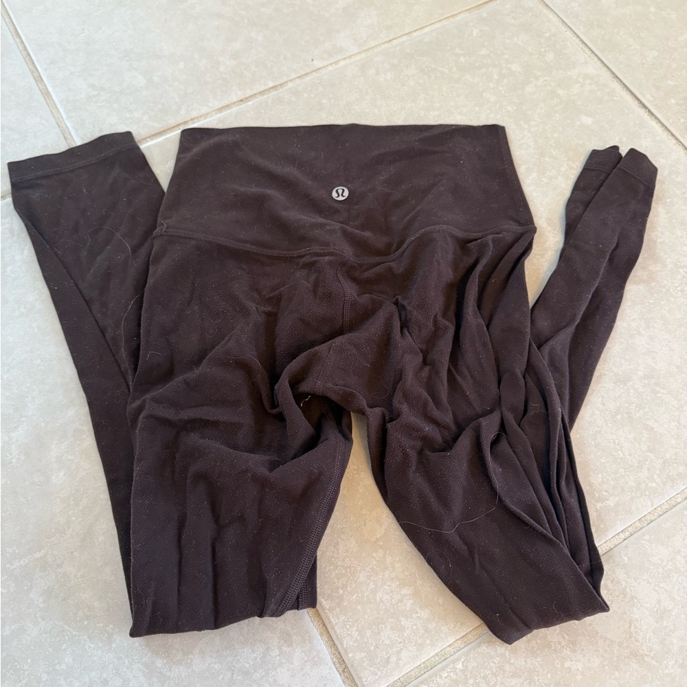 Brown crop lululemon leggings